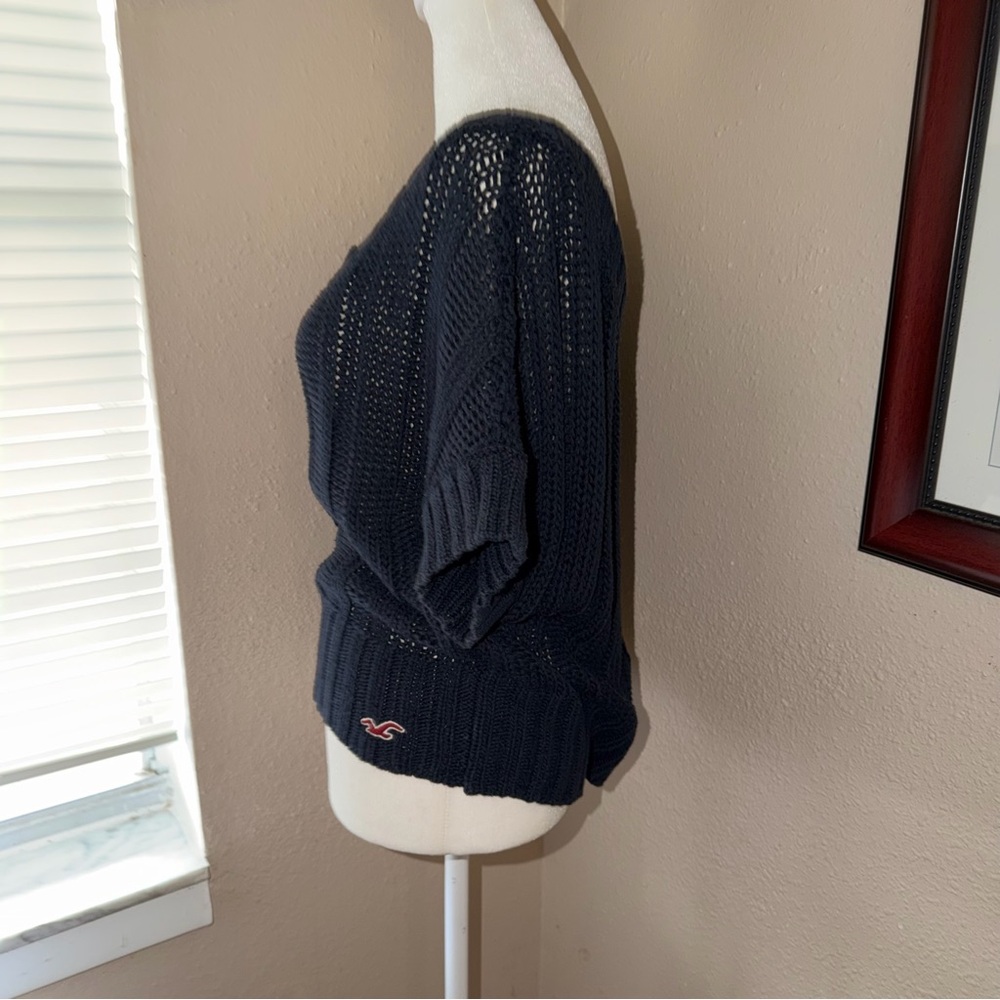 Vintage Y2K Hollister 2000s Knit Off Shoulder Sweater - Picture 3 of 5